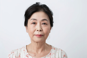 asian aged  woman portrait 