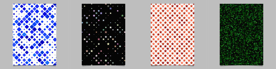 Poster - Abstract geometrical brochure background collection