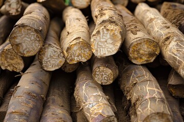 Sticker - Cassava known as manioc yuca and tapioca is a shrub from South America