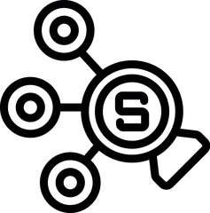 Poster - Marketing funnel icon representing the journey of converting prospects into customers