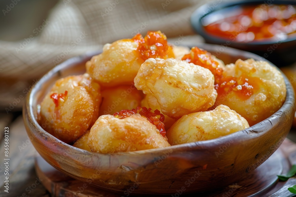 Cireng a West Java snack made from tapioca flour fried and served with ...