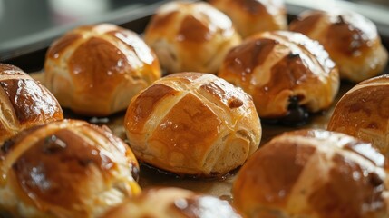 Sticker - Fruit filled buns with crosses enjoyed in Lent