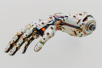 Poster - A robotic hand with a camera attached, perfect for futuristic or sci-fi scenes