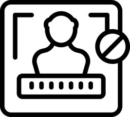 Poster - System is denying a user access with a password, highlighting the importance of security and privacy in the digital world