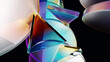 © ADDICTIVE STOCK - Colorful 3D glass shapes with vibrant reflections