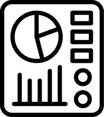 Poster - Business analytics dashboard is displaying charts and data insights, providing a comprehensive overview of key performance indicators