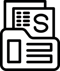 Poster - Open folder icon containing spreadsheet files, representing data organization and analysis