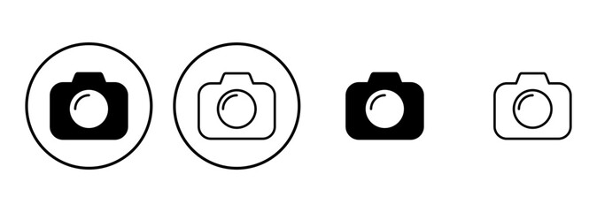 Wall Mural - Camera icon set. photo camera icon. camera photography icon.