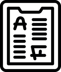 Poster - School test is displaying exam results with an a plus grade