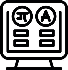 Poster - Optometrist monitor displaying eye exam chart for vision testing and eye health