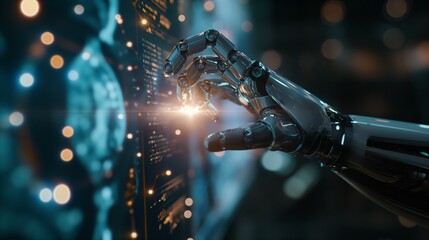 Poster - A Robotic Hand Interacts With a Digital Interface