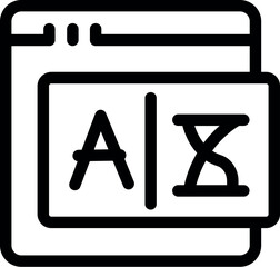Poster - Website interface displaying an ai processing symbol with an hourglass, suggesting an ongoing operation