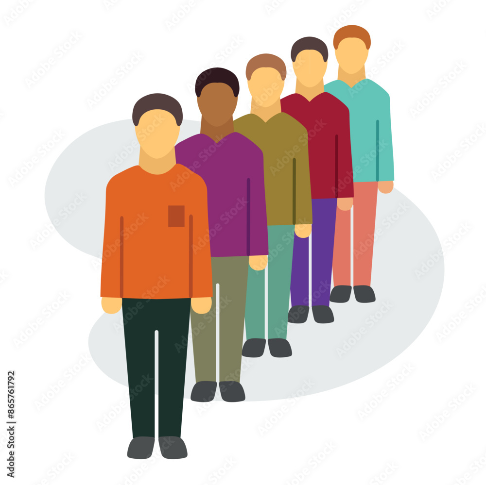 Queue icon clipart avatar logtotype isolated vector illustration Stock ...