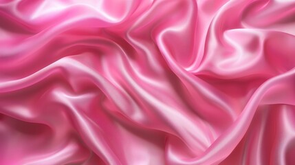 Poster - Luxurious Pink Silk Background