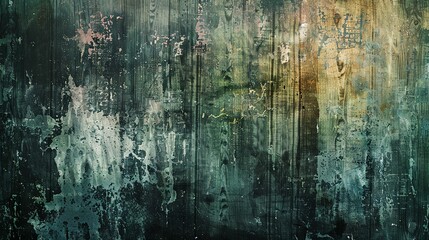 Wall Mural - Abstract Wooden Texture with Peeling Paint