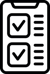 Poster - Smartphone showing completed checklist icon, mobile phone displaying check marks, task management app