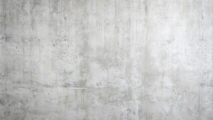 Wall Mural - Clean and smooth white polished cement wall with fine grain texture on a gray concrete background, ideal for grunge interior design.