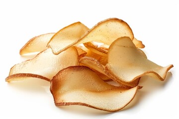 Poster - Indonesian cassava chips with white background