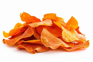 Poster - Isolated Lentil Chips Healthy Orange Snack Fried Organic Crunchies