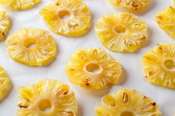 Sticker - Pineapple chips on a light surface