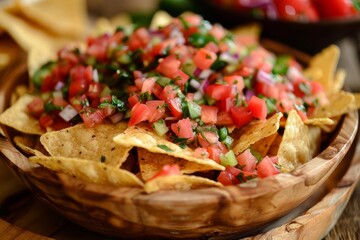 Poster - Pineapple salsa and nachos perfect for a summer party