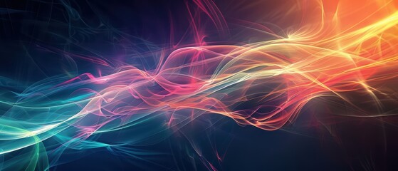 Wall Mural - Colorful Abstract Desktop Wallpaper for Ultrawide Screen 21:9