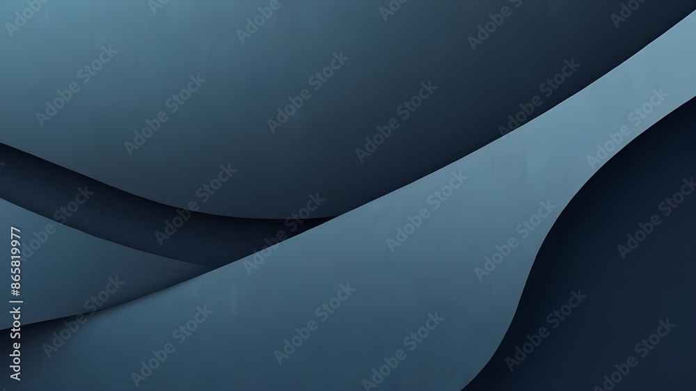 Abstract blue paper cut background with simple shapes. Modern vector ...