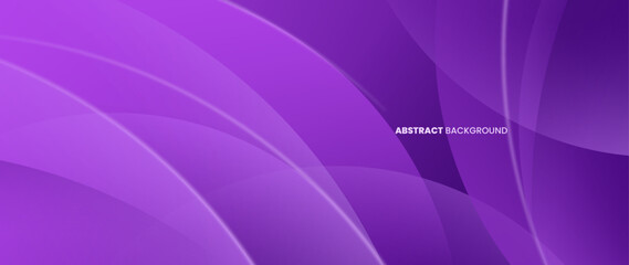 Poster - Abstract purple background with overlapping round objects and curved lines form a beautiful pattern.  luxury elements vector illustration.