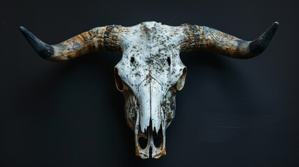 Sticker - Bull Skull  Symbol of Strength and Endurance 