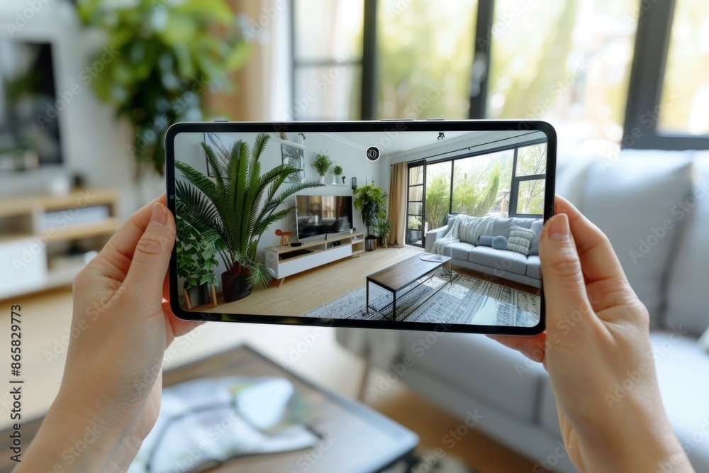AR technology helps home design visualization, showing future life ...