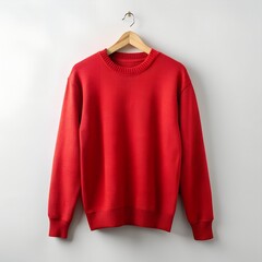 red sweater mockup