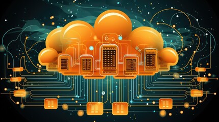 Poster - Cloud computing transfer big data on internet