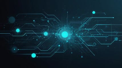 Aufkleber - Detailed abstract technology communication concept background