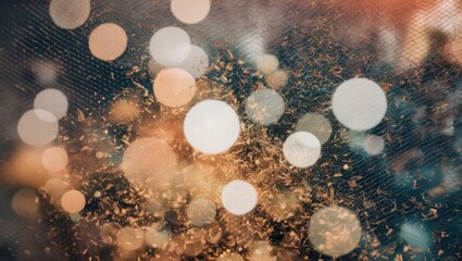 Aufkleber - abstract technology full particle mesh background