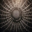 © Micro - A spider web covered in glistening water droplets, reflecting light in a mesmerizing pattern.
