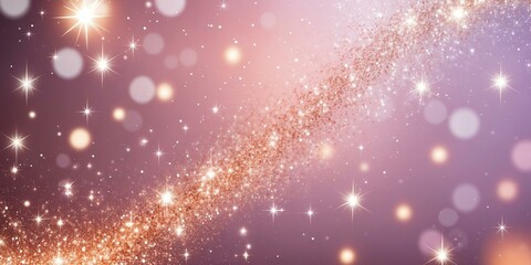 Wall Mural - create a rose gold and light lavender vibrant sparklin background
