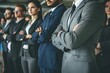 © Mosy Studio - corporates standing in row