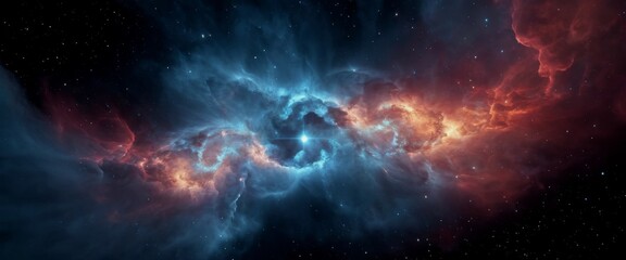 harmonious nebula cloud patterns Abstract shape of swirling isol