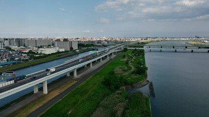 Poster - 高速道路の空撮