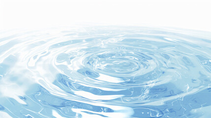 Poster - A blue water ripple with copy space text for water, nature, and design.