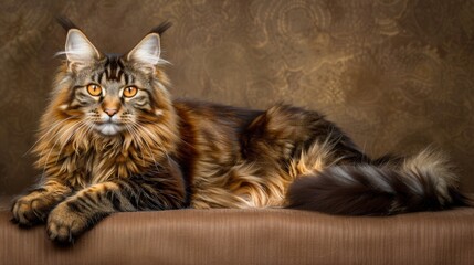 Canvas Print - Maine Coon Cat with Thick Fur