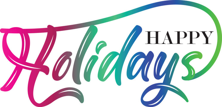 Happy Holidays, Modern universal artistic templates. Merry Christmas Corporate Holiday cards and invitations. Floral frames and backgrounds design. Vector illustration.