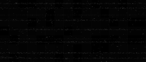 Poster - Static white noise lines texture. Glitch vhs pixel noise stripped wallpaper. Lost or bad TV signal. Random rippled video tape background. Image distressed backdrop effect. Vector black crt tv screen