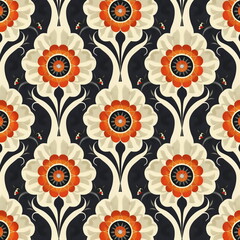 Wall Mural - seamless vintage floral pattern