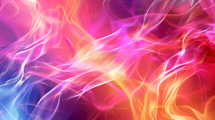 Poster - Abstract smooth gradient colors shiny flare moving effect. lights background. Glowing hologram texture futuristic outer space energy flow creates psychedelic pattern,holographic texture neon waves
