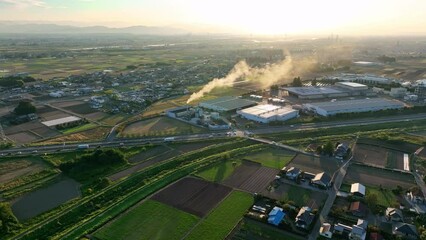 Poster - 田園都市のドローン空撮
