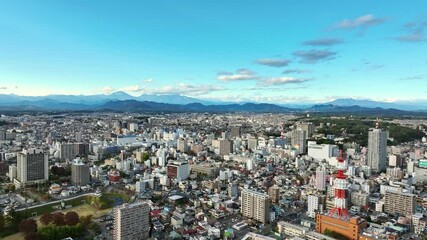 Poster - 都市のドローン空撮