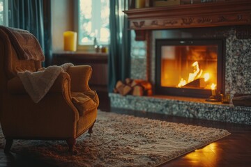 Poster - Cozy living room scene