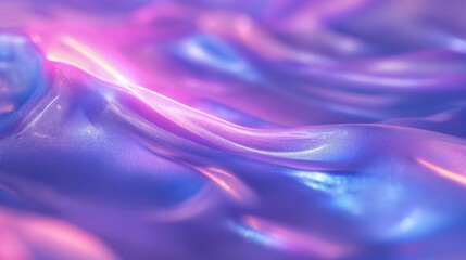 Poster - Abstract Purple and Blue Wavy Surface With Shimmering Light