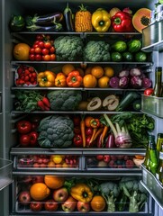 Poster - Fresh produce refrigerator